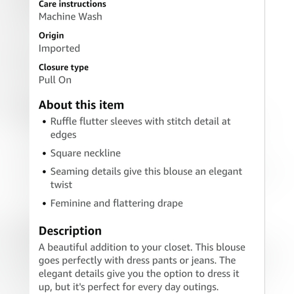 Zac&Rachel Women Top Blouse Cotton/Rayon Layered Square Neck Flowy Black 1X - Picture 16 of 16